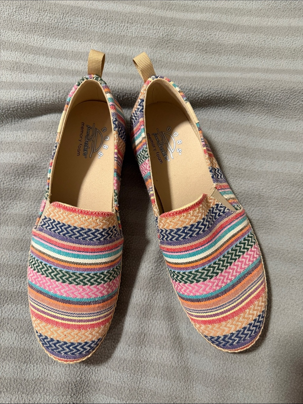 Skechers Multicolor Striped Slip-On Moccasins